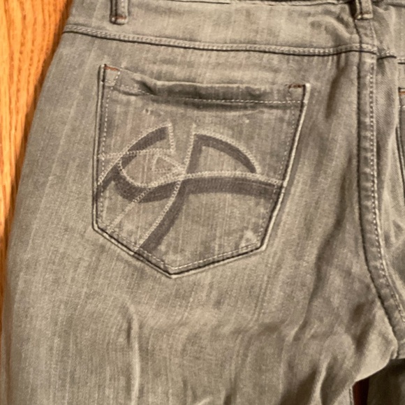 Chip & Pepper Steamer Lane Skinny Straight Leg Jeans Distressed Gray Stretch Sz5 - Picture 12 of 15